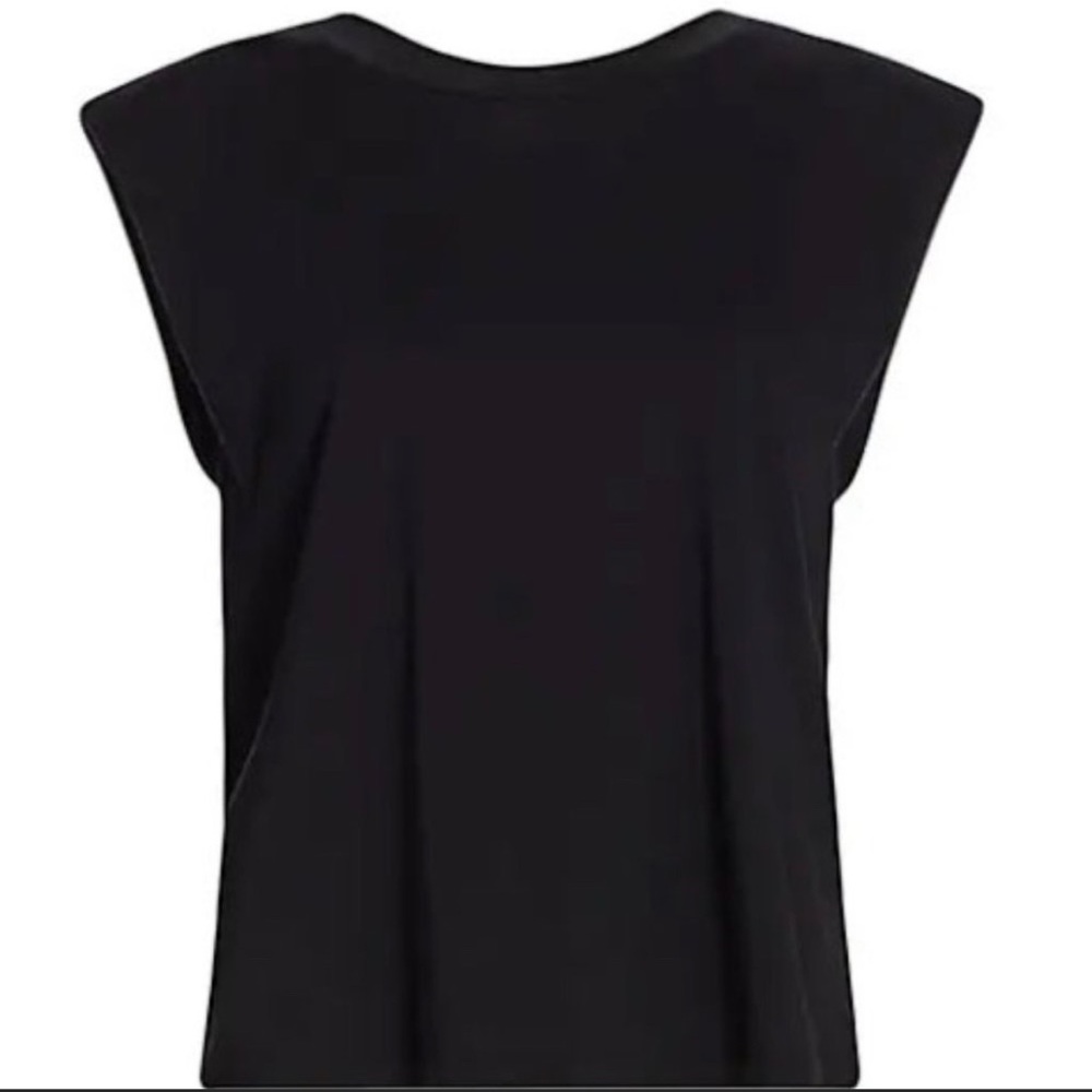 7 for all mankind, shoulder pad, muscle tee
